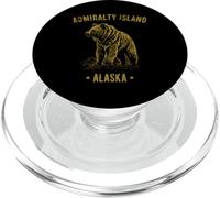 Admiralty Island Alaska USA Bear - Diseño de Estilo Vintage PopSockets PopGrip para MagSafe