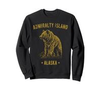 Admiralty Island Alaska USA Bear - Diseño de Estilo Vintage Sudadera