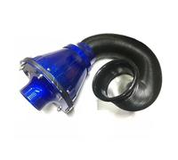 Admisión Aire 1 Juego Filtro Aire 76mm Fuelle Entrada Energía De Aire Con Cabeza Seta Filtro 3 Pulgadas Para Coche SUV Entrada Aire Frío Alto Flujo(Azul)