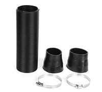 Admisión de Aire frío del Coche,76mm/3 pulgadas Universal Tubo de entrada de aire frío para coche Manguera de tubo de conducto flexible Accesorios para coche, Modificación de potencia del motor