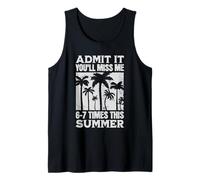 Admit it Funny Last Day School 6-7 Meme Camiseta sin Mangas