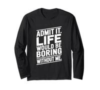 Admit It Life Would Be Boring Without Me Cita Manga Larga