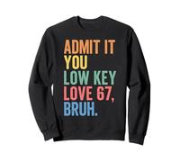 Admita Que le Encanta el Cepillo Retro Low Key Love 67 Sudadera