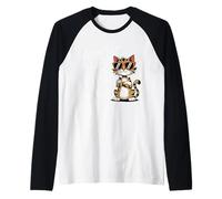 Admítelo La vida es aburrida sin mí, amantes de los gatos, mamás y papá Camiseta Manga Raglan