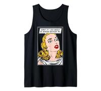 Admítelo La Vida sería aburrida sin mí Funny Pop Art Girl Camiseta sin Mangas