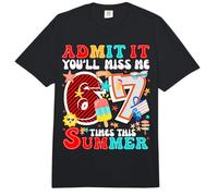 Admítelo, me echarás de Menos 6 a 7 Veces Esta Cita de Maestra de Verano Comfort Colors Adult Heavyweight T-Shirt