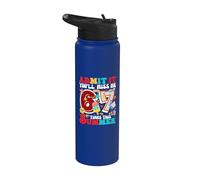 Admítelo, me echarás de menos 6 a 7 veces esta cita de maestra de verano Stainless Steel Insulated Water Bottle
