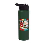 Admítelo, me echarás de menos 6 a 7 veces esta cita de maestra de verano Stainless Steel Insulated Water Bottle