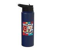 Admítelo, me echarás de menos 6 a 7 veces esta cita de maestra de verano Stainless Steel Insulated Water Bottle