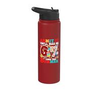 Admítelo, me echarás de menos 6 a 7 veces esta cita de maestra de verano Stainless Steel Insulated Water Bottle