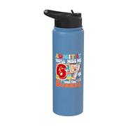 Admítelo, me echarás de menos 6 a 7 veces esta cita de maestra de verano Stainless Steel Insulated Water Bottle