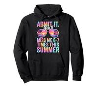 Admítelo, me echarás de Menos 6 a 7 Veces Esta Cita de Maestra de Verano Sudadera con Capucha