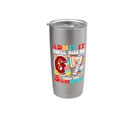 Admítelo, me echarás de menos 6 a 7 veces esta cita de maestra de verano Vaso térmico de acero inoxidable de doble pared