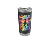 Admítelo que me extrañarás 6-7 veces este goteo de verano el último día Vaso térmico de acero inoxidable de doble pared