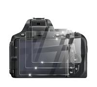 ADMPSXIC Protector De Pantalla, Compatible Con Nikon, D5600 D5300, Paquete De 3 Accesorios De Película Protectora for Cámara Ultra HD Transparente De Vidrio Templado Antiarañazos(For Nikon D5300)