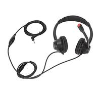 ADMYTHGB Auriculares de negocios de 2,5 mm, auriculares binaurales con cable con micrófono HD, Plug and Play para oficina en casa, centro de llamadas, telemarketing, compatibles con dispositivos Jack