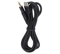 ADMYTHGB Câble audio de remplacement pour casque, type C vers 2,5 mm, compatible avec ATH-M40x et ATH-M50x ; câble de casque tressé en OFC de 1,5 m, avec connecteur plaqué or 24 carats et