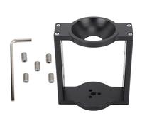 ADMYTHGB Elevador de cuenco de cabeza de trípode de 75 mm, convertidor adaptador de media bola de aluminio plano a cuenco, extensión de 5.3 pulgadas de altura con agujeros roscados de 1/4 y 3/8 para