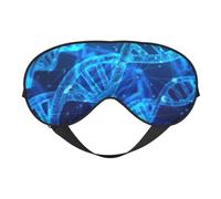 ADN Chain Photo Print Máscara de ojos cómoda transpirable ajustable hombres mujeres ligero viaje yoga trabajo