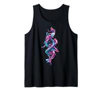 ADN Geomtric Art Motif Biología Ciencia Colorido Camiseta sin Mangas