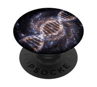 ADN Helix Galaxia Ciencia Espacial Cósmico Concepto Gráfico PopSockets PopGrip Adhesivo
