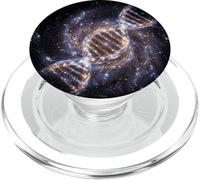 ADN Helix Galaxia Ciencia Espacial Cósmico Concepto Gráfico PopSockets PopGrip para MagSafe