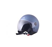 ADN JET SPRITZ titanio azul mate homologacion 06 con pantalla - Color: AZUL, Talla: Talla L