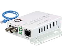 ADnet Multimode ST Gigabit Fiber Media Converter - Built-in ST Fiber Module 550 m (0.34 Miles) 850 nm - to UTP Cat5e 10/100/1000 RJ-45 ââ‚¬â€œ Auto Sensing Gigabit or Fast Ethernet - Jumbo Frame - LLF