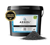 ADNOL® Carbón activo granulado de 20 litros de cáscaras de coco para filtro de agua para acuario y estanque, malla 12 x 40, grano 1,70-0,43 mm, clase energética A, se puede utilizar como filtro de