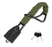 ADNUIES Cerradura del Volante Cerradura del Cinturón de Seguridad, para Audi Q7 4L 4M Q8 Q8 e-Tron, Barra Antirrobo Coche, Bloqueo del Volante, 3 Llaves,E