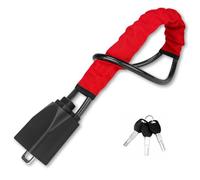 ADNUIES Cerradura del Volante Cerradura del Cinturón de Seguridad, para Fiat Panda II MK3/Mk4 2003-2020, Barra Antirrobo Coche, Bloqueo del Volante, 3 Llaves,B