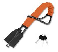 ADNUIES Cerradura del Volante Cerradura del Cinturón de Seguridad, para Ford Ka Kuga Maverick Puma Territory, Barra Antirrobo Coche, Bloqueo del Volante, 3 Llaves,A