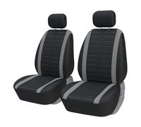 ADNUIES Protector de Asiento Delantero, para Toyota Land Cruiser J12 2002-2009, Fundas Asientos Delanteros Coche Universales, Cubreasiento Indivudual,C-Grey