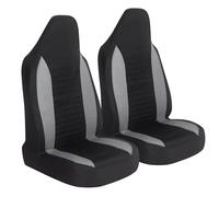 ADNUIES Protector Funda Asiento, Fundas Asientos Coche Universales, para Dodge Journey 2008-2011, Funda Asiento Coche Delantero, Compatible con Airbags,B-Grey