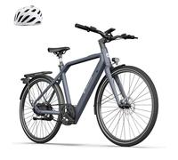 Ado Air30pro/Ultra Bicicleta Electrica, Ebike Urbana 28", Frenos de Disco Hidráulicos, App Inteligente, Batería Extraíble, 100 km, LCD, Casco, Cerradura de Combinación (Air 30 Ultra (3speed), Grey)