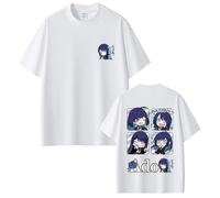 Ado Japanese Singer Chibi Anime T-Shirt | Unisex Cotton Short Sleeve Casual tee for J-Pop Fans-White||XX_s
