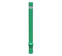 ADO - Pilona flexible de alta resistencia y flexibilidad verde. Bolardo flexible A-Flex ø80 para empotrar al suelo… (1- Pilona)