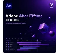 Adobe After Effects for teams with Adobe Stock standard assets 10 - 49 Usuario(s)