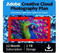 Adobe Creative Cloud Photography Plan 1 TB 1 Año