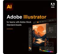 Adobe Illustrator for teams with Adobe Stock standard assets 10 - 49 Usuario(s)