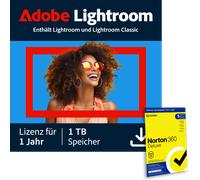 Adobe Lightroom | 1 año | 1 TB | PC/Mac incl. Norton 360 Deluxe