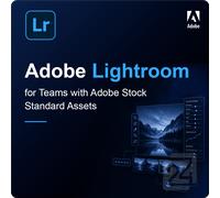 Adobe Lightroom for Teams with Adobe Stock standard assets 1 - 9 Usuario(s)