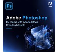 Adobe Photoshop for teams with Adobe Stock standard assets 100+ Usuario(s)