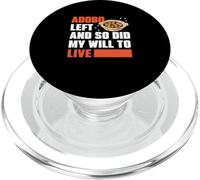 Adobo se fue y también lo hizo mi deseo de vivir, divertidos fanáticos de los platos de adobo PopSockets PopGrip para MagSafe