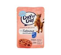 ADOC Day by Day Salmón para Gatos Adultos, Pack de 24 Unidades