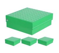 ADOCARN 1,8ml y 2,0ml para Congelación 4 Cajas de Cartón con Tapa Abatible, Soporte para Tubos de Microcentrífuga Adecuado para Almacenamiento a Largo Plazo y Organización de Muestras