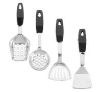 ADOCARN 1 Juego Mini Pala Decoraciones de casa de muñecas artilugios de casa de muñecas Mini Utensilios de Cocina Mini Herramienta de Cocina cucharitas para Polvo Mini Cosas aleación Plata