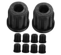 ADOCARN 10 Piezas Fundas Plásticas para Ruedas Pequeñas de Muebles Insertos de Casquillo para Patas de Sillas Mangas de Vástago Giratorio Resistentes y Prácticas Accesorios para Muebles de