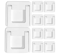 ADOCARN 10 topes limitadores de ventana, cerradura de seguridad para puertas corredizas, a prueba de niños, manijas para armarios, puertas de ducha de vidrio para el hogar, la oficina, 2 pulgadas