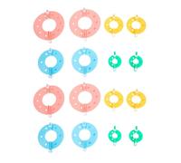 ADOCARN 16 Piezas Herramienta para Tejer Hilo Manual 8 Bobinadoras de Ovillos de 3.5 a 9 Cm, Máquina para Hacer Balones de Peluche y Pompones Esponjosos, Adecuado para Manualidades y